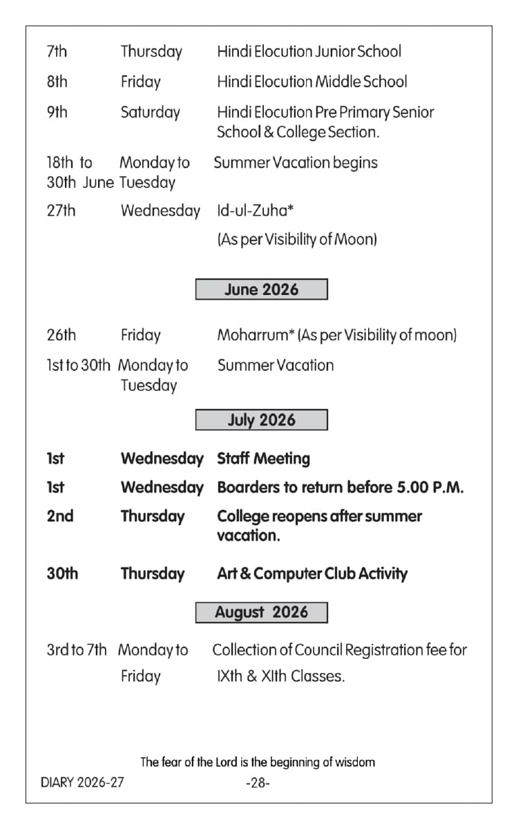 Annual Planner Page 2